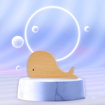 Whale Wooden Hook Hook - M A N T A R A
