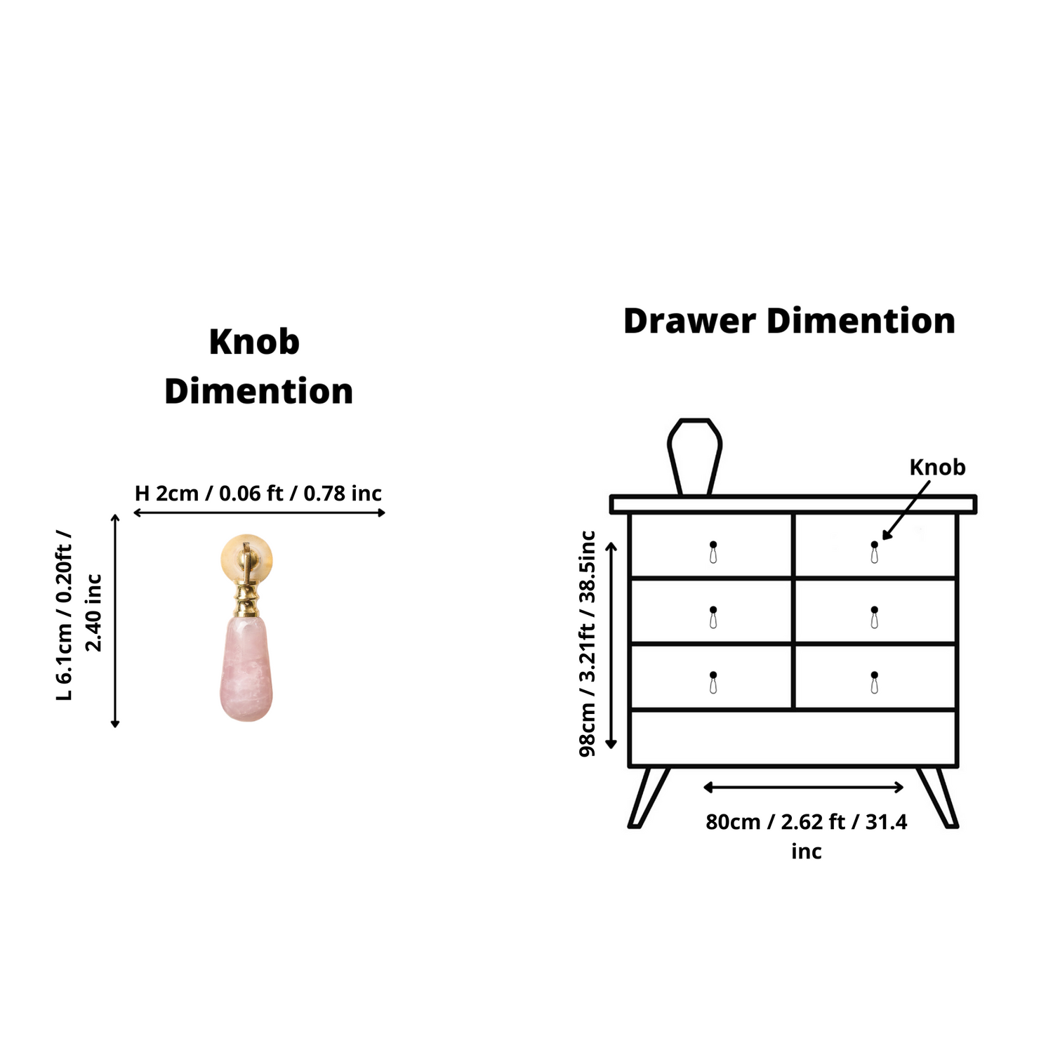 Cosmo Drop Knob