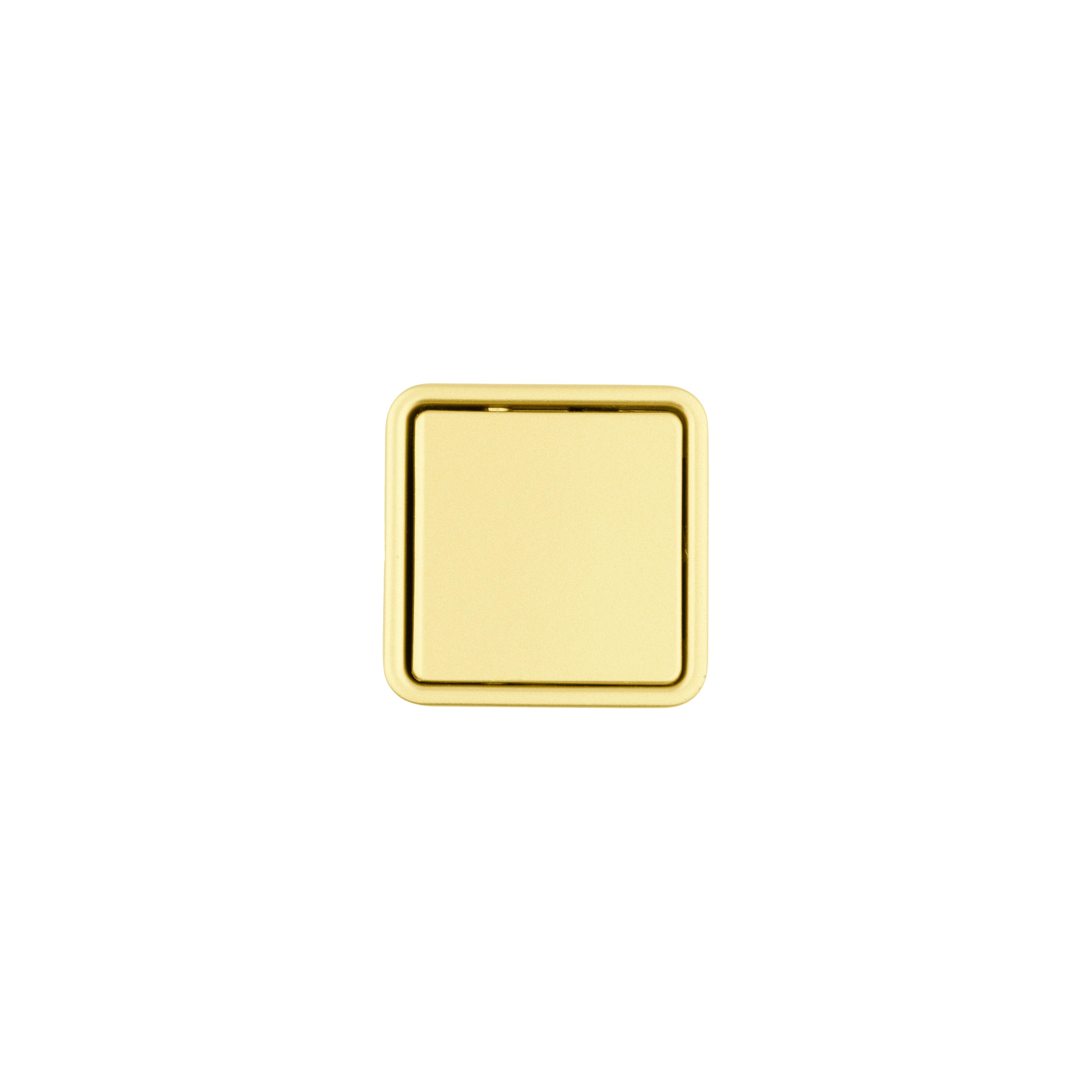Concealed Square Handle Knob 45mm / Gold - M A N T A R A