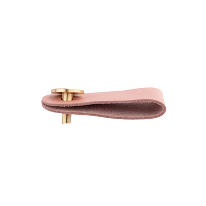 Maverick Pull Knob Knob 65mm / Pink / Leather - M A N T A R A