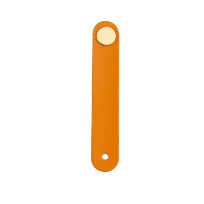 Maverick Pull Knob Knob 65mm / Orange / Leather - M A N T A R A
