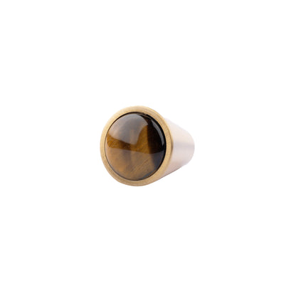 Gemstone Knob Knob 25mm / Brown / Marble - M A N T A R A