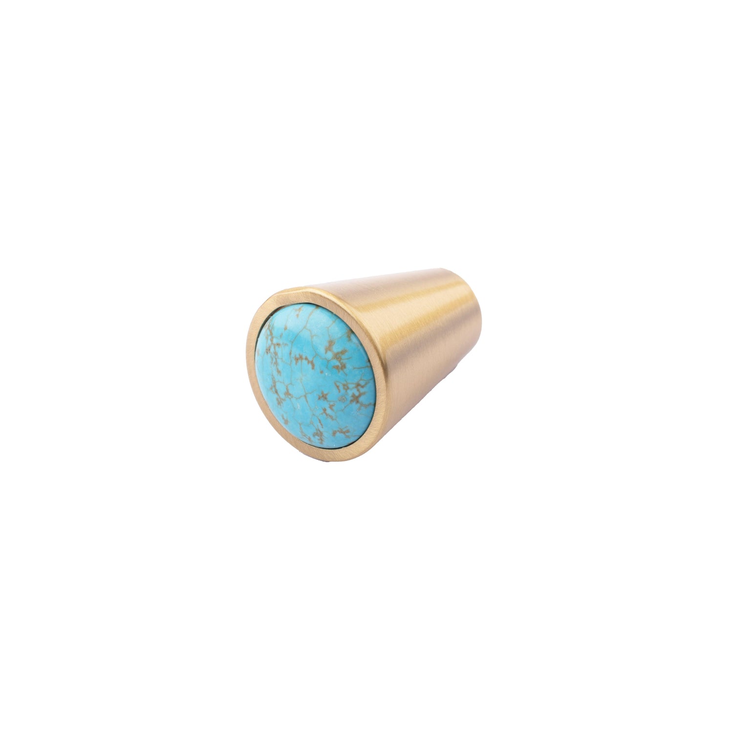Gemstone Knob Knob 25mm / Blue Pine / Marble - M A N T A R A