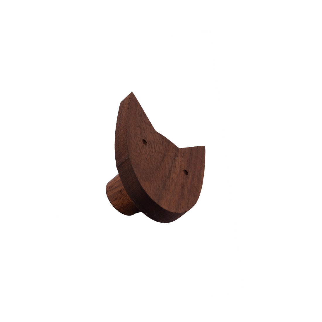 Dog Wooden Knob Hook 70mm / Walnut / Wood - M A N T A R A