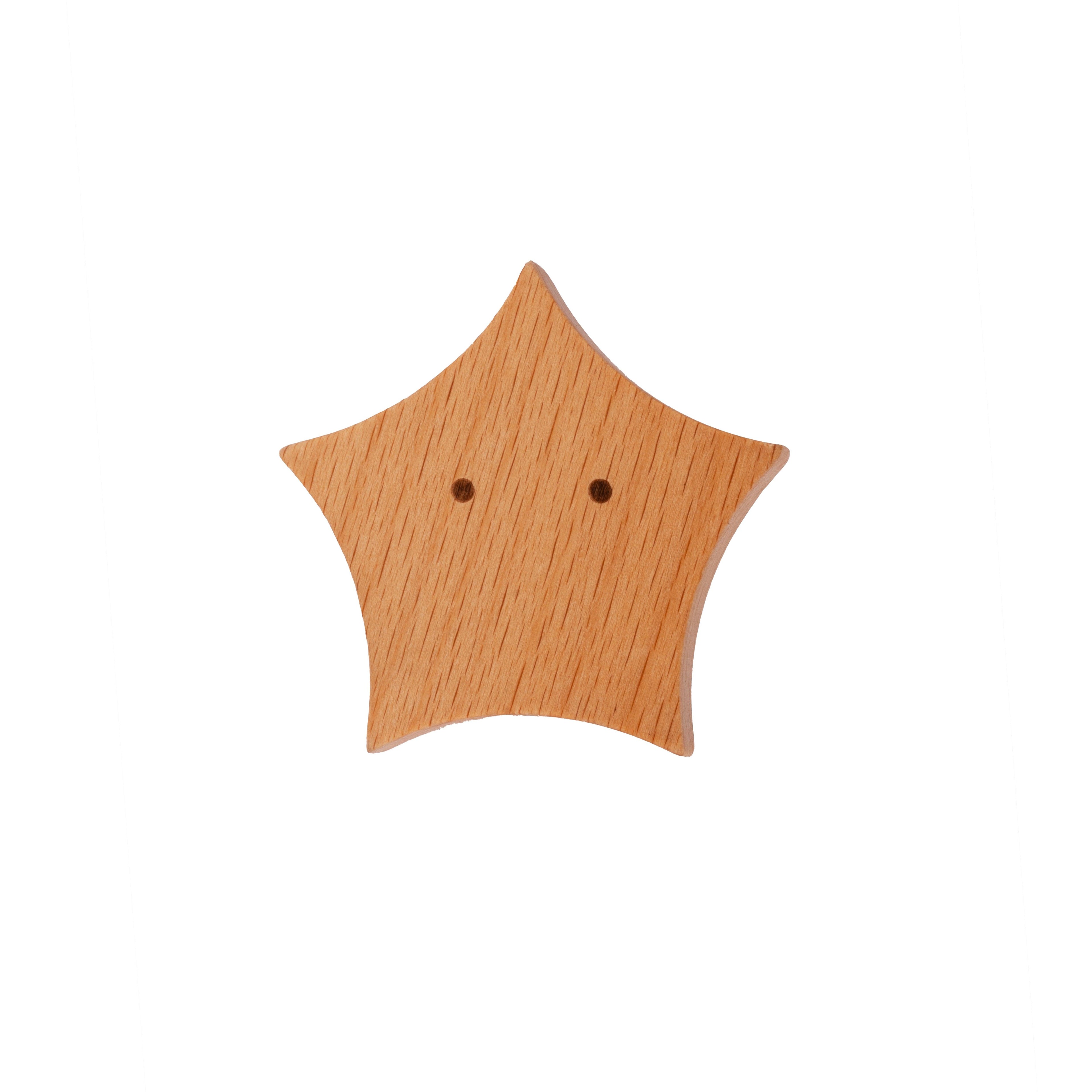 Starfish Wooden Hook Hook 60mm / Beige / Wood - M A N T A R A