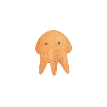 Squid Wooden Knob Hook - M A N T A R A