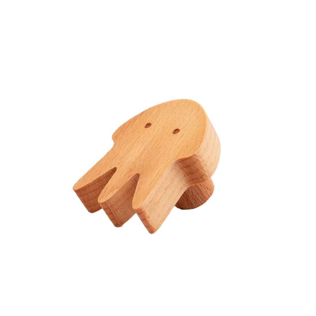 Squid Wooden Knob Hook 60mm / Beige / Wood - M A N T A R A