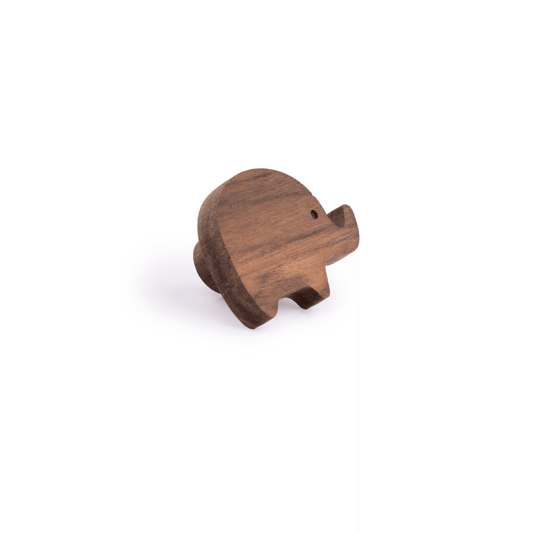 Elephant Wooden Knob Knob 50mm. / Walnut / Wood - M A N T A R A