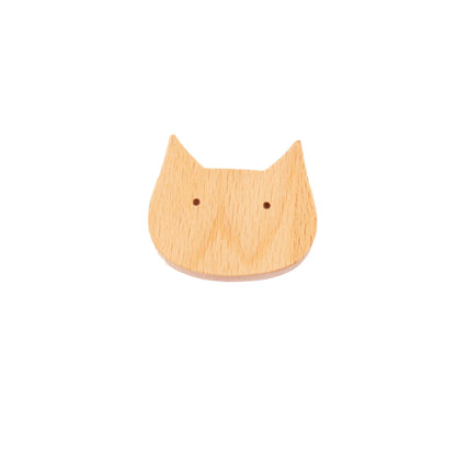 Cat Wooden Knob