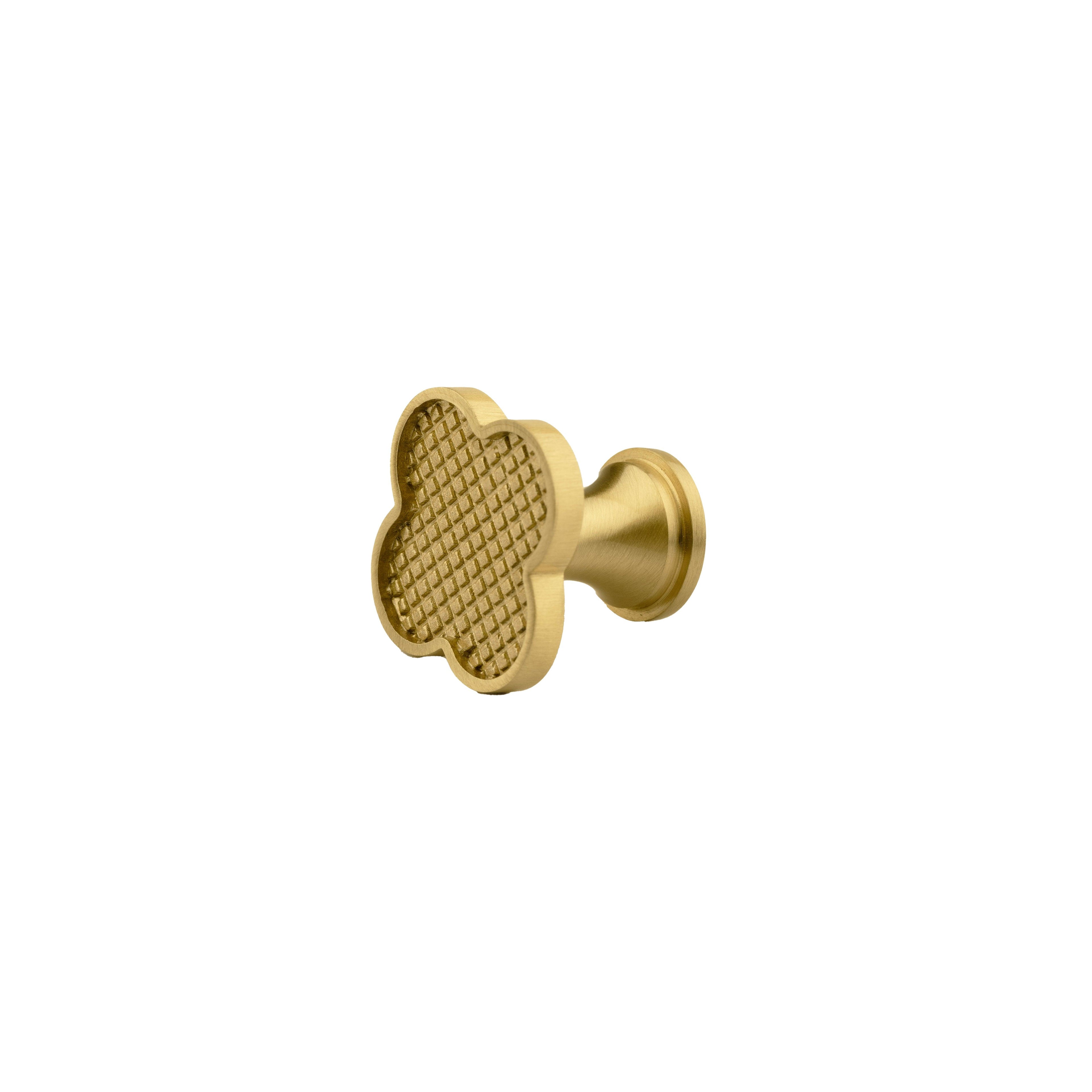 Alhambra Knob Knob 27mm / Latice Brass / Acrylic - M A N T A R A