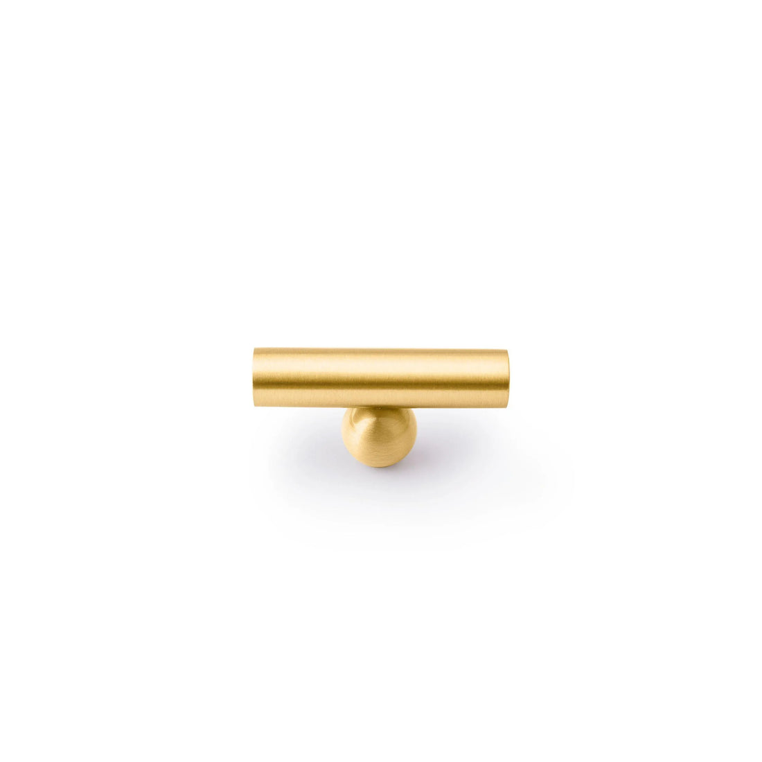 Elowen T Bar Handle Matte Handle Handles 50mm / Gold / Brass - M A N T A R A