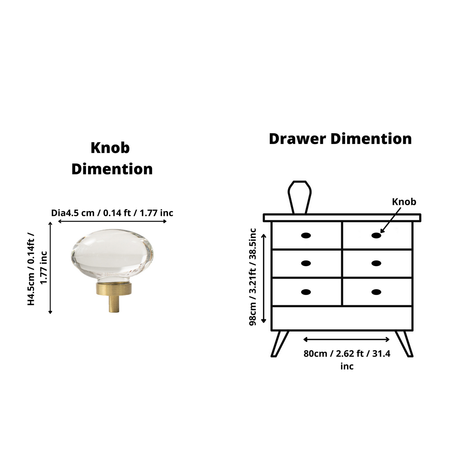 Cosmo Drop Knob