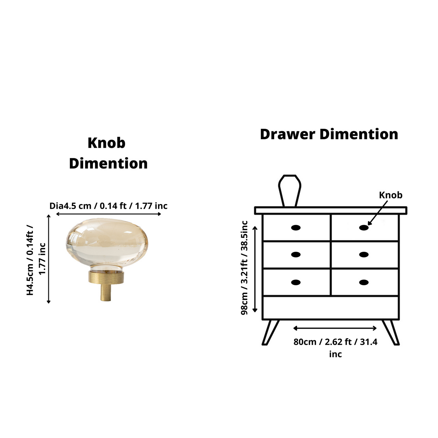 Cosmo Drop Knob