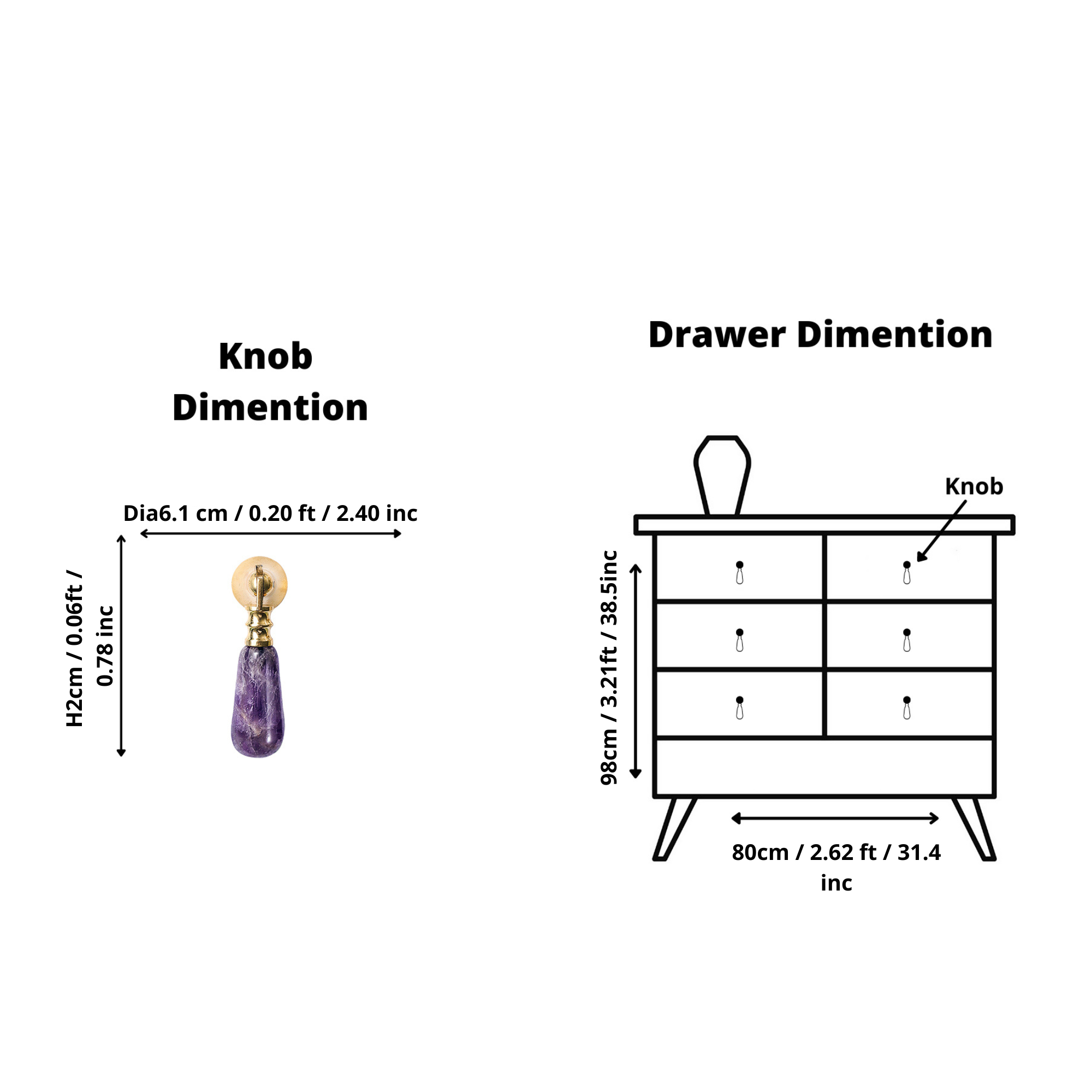 Cosmo Drop Knob