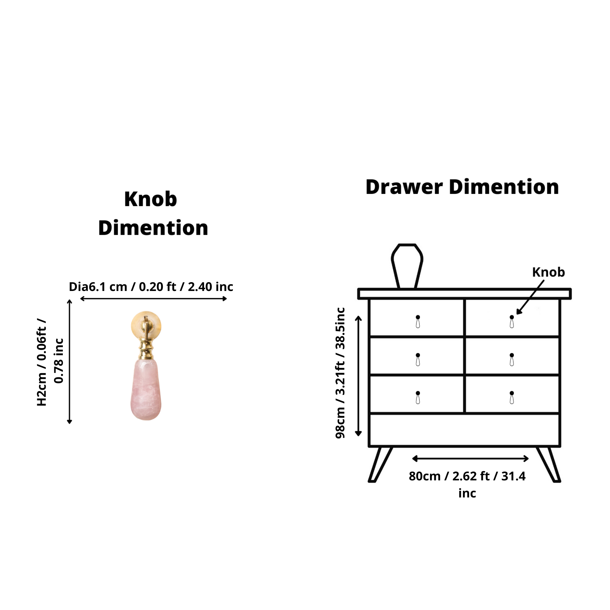 Cosmo Drop Knob