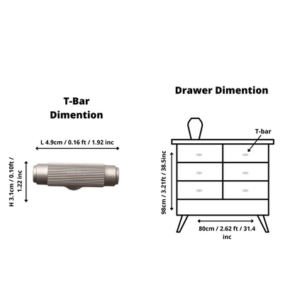 Sleek T-Bar Handle