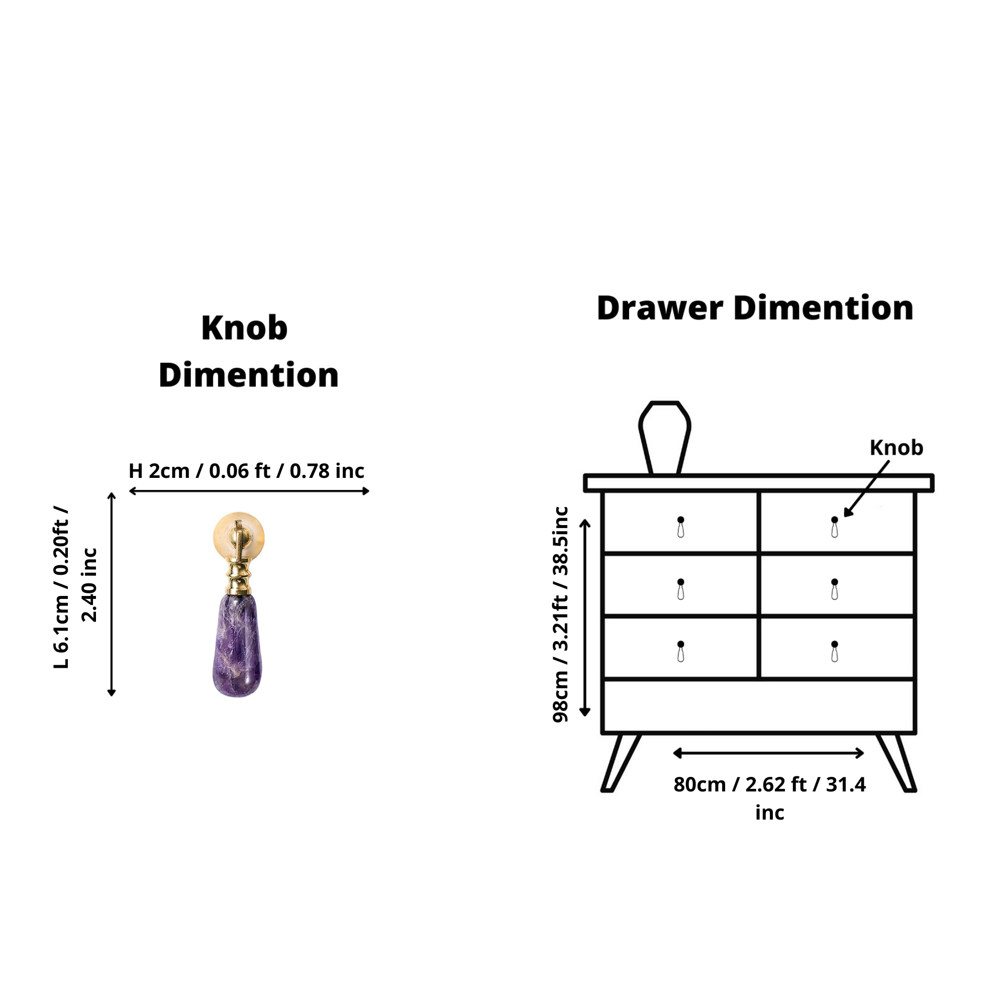 Cosmo Drop Knob