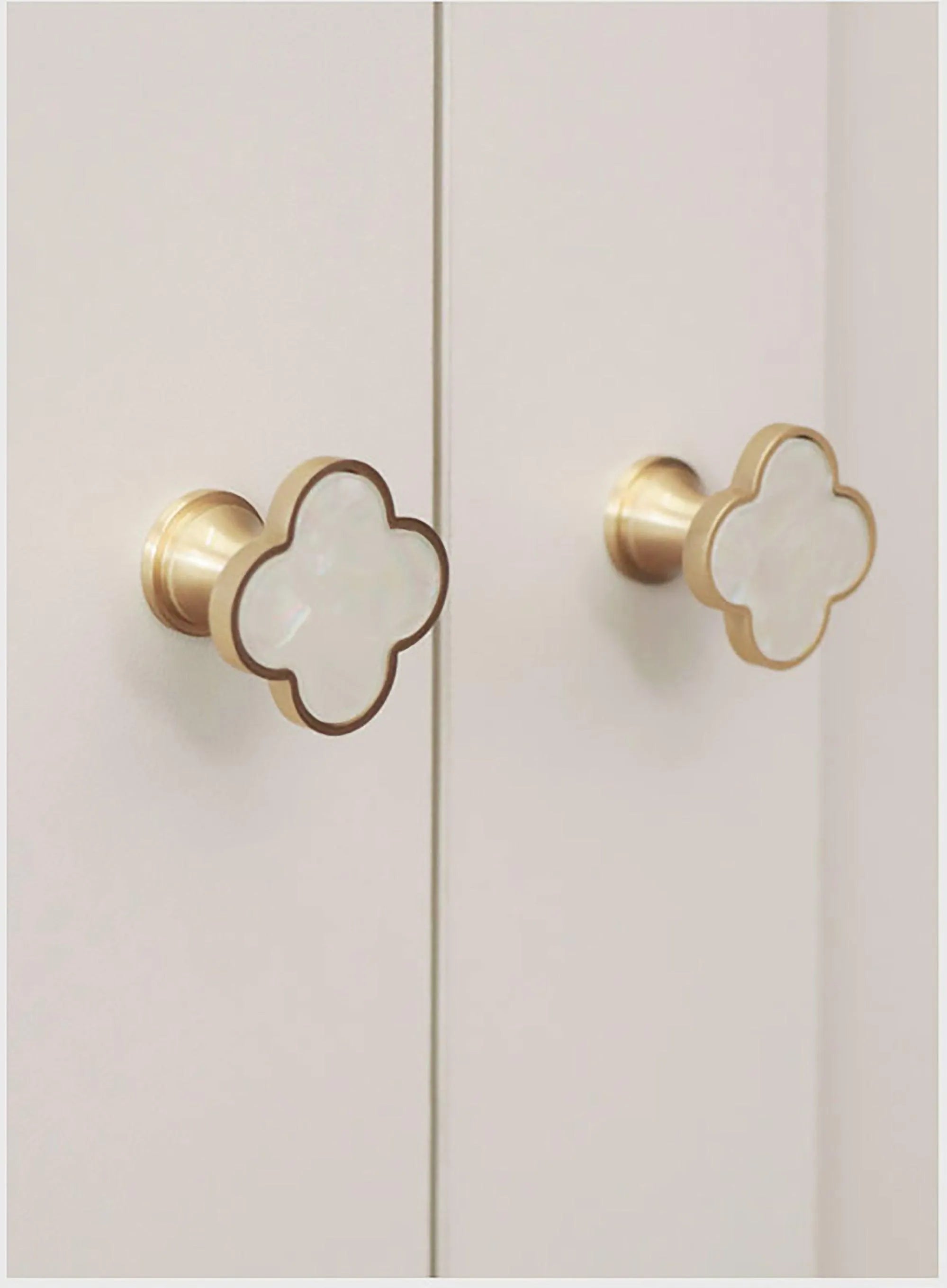  A-0006/ Alhambra-knob/ Drawer knobs / Brass Acrylic/ MANTARA