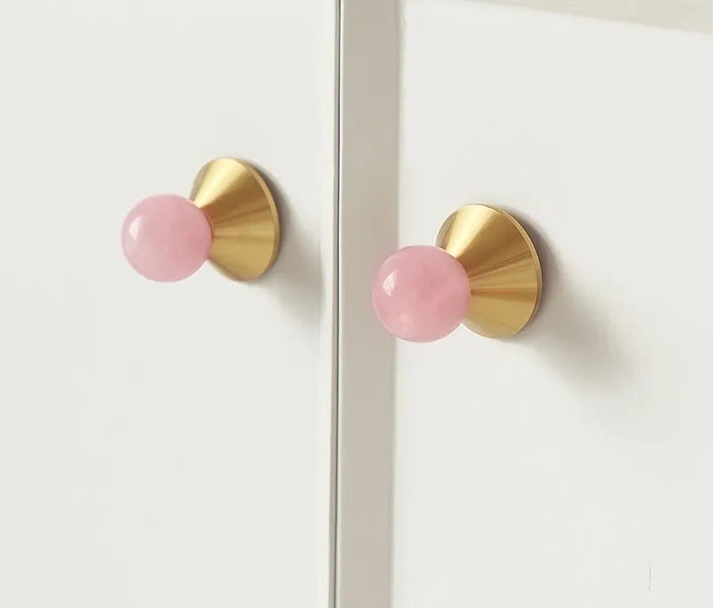 Astro Knob / Cyrstal / Brass /  door knob / M A N T A R A