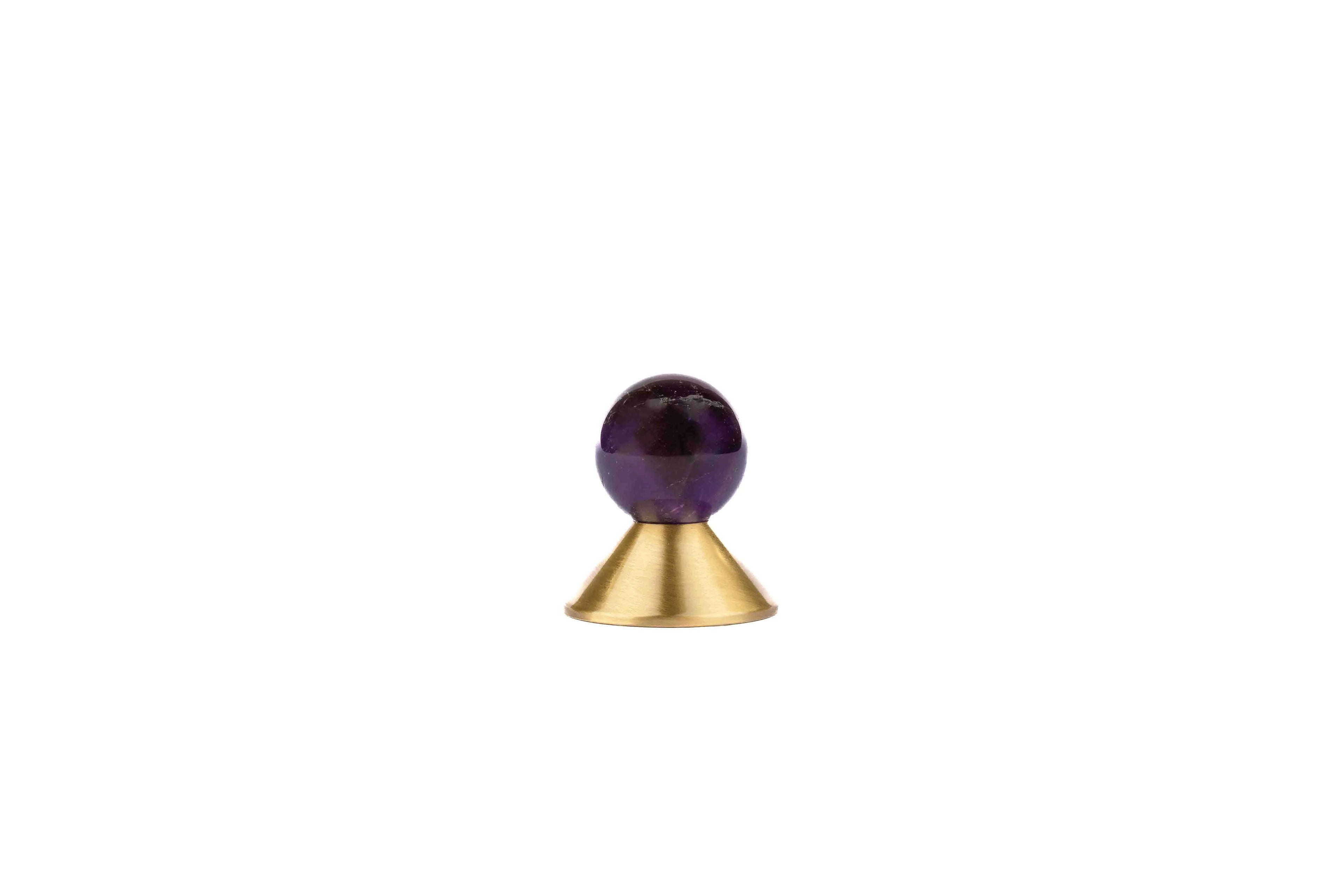 Astro Knob / Cyrstal / Brass /  door knob / M A N T A R A