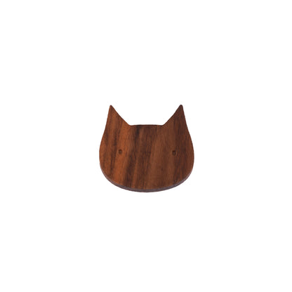 Cat Wooden Knob/ Knob collection/ Cabinet / Drawer pulls / Beige / Wood - M A N T A R A