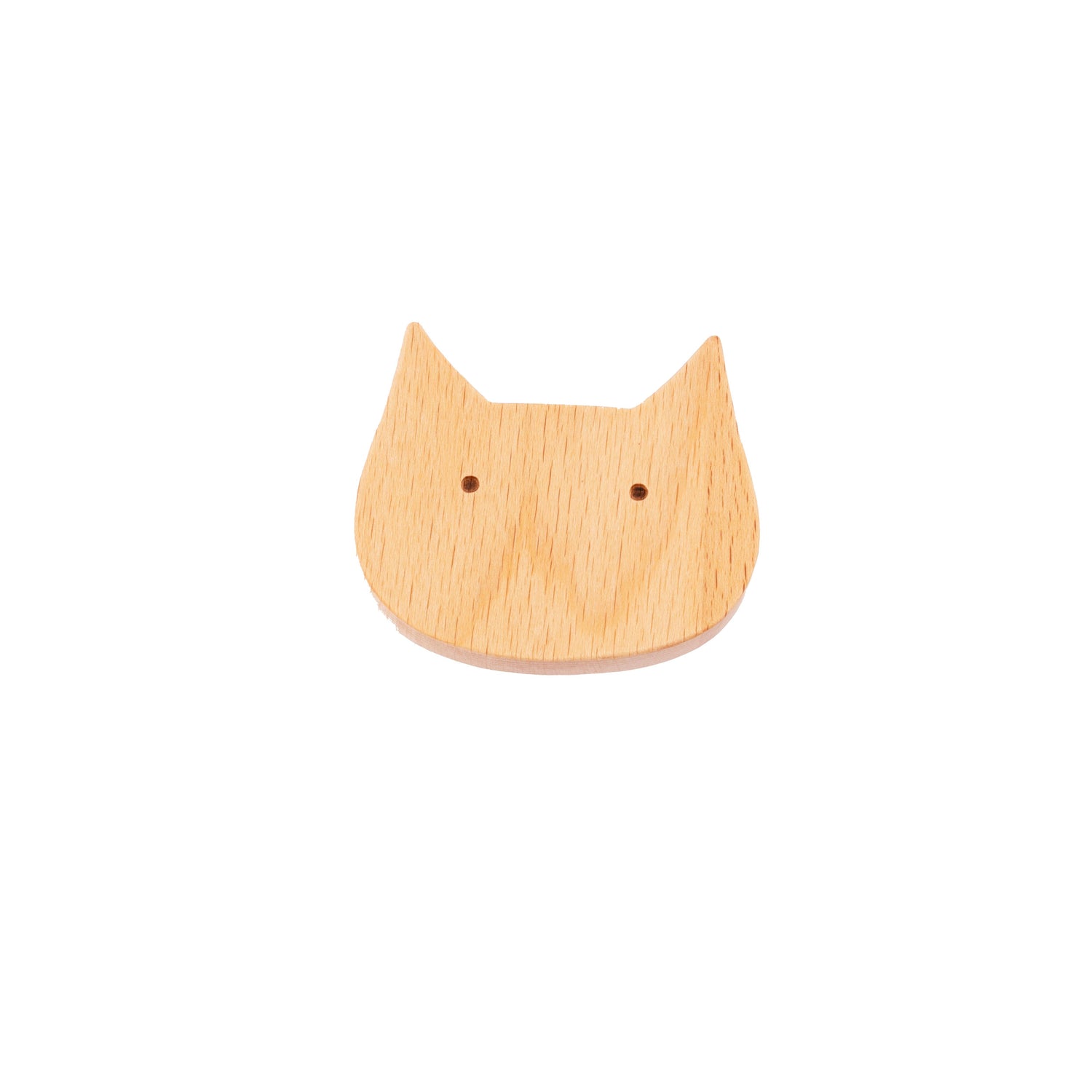 Cat Wooden Knob - M A N T A R A