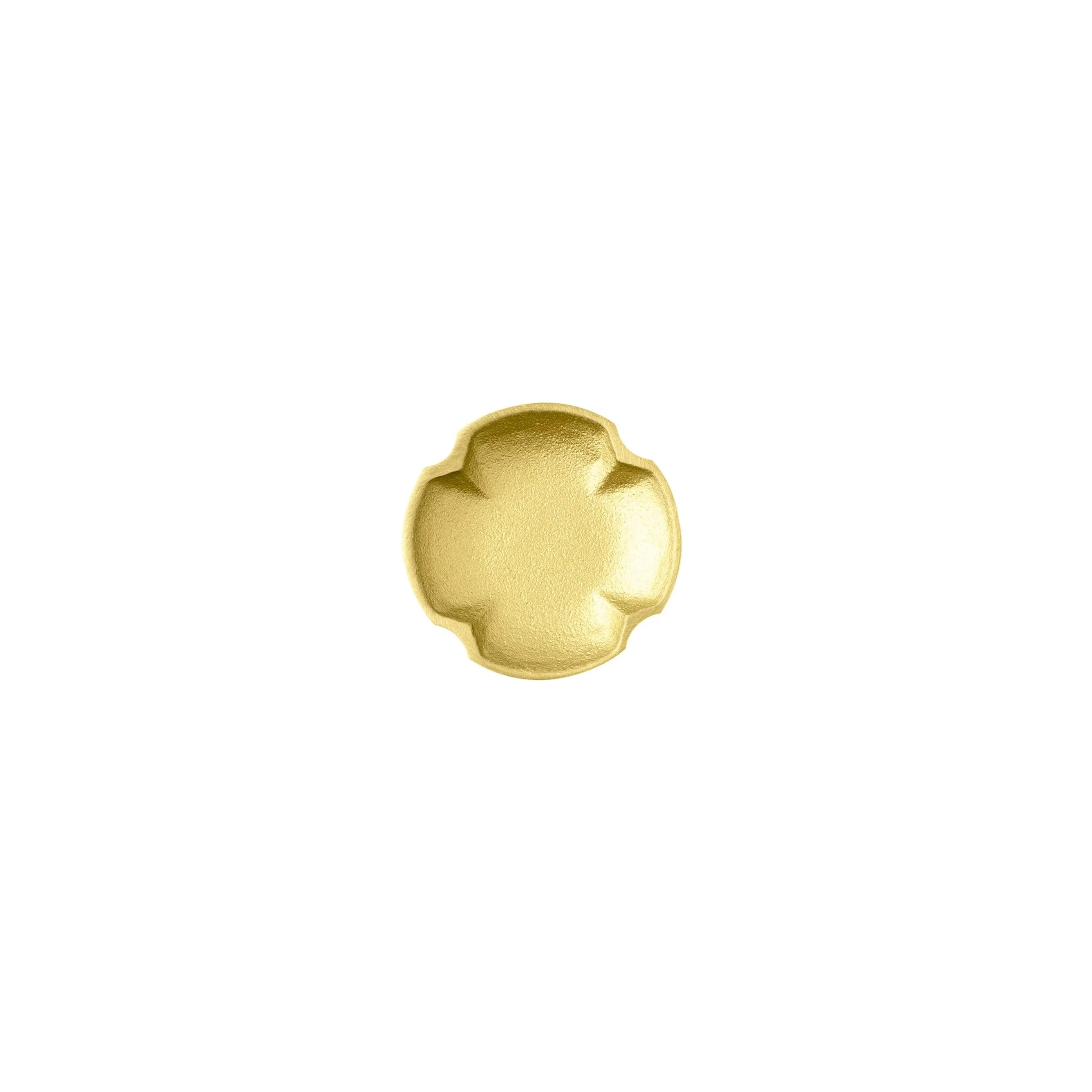 Clover knob | Cabinet knob | Drawer knob | Brass | Mantara