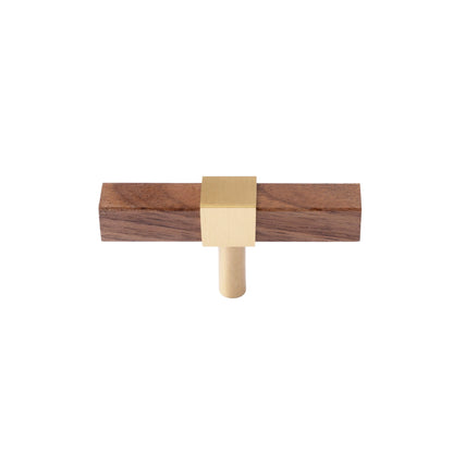 Ebonex T Bar Handle Handles 70mm / Brown / Wood - M A N T A R A