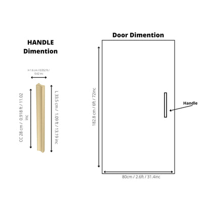 Galactic Handle Handles 32mm / Gold / Brass - M A N T A R A