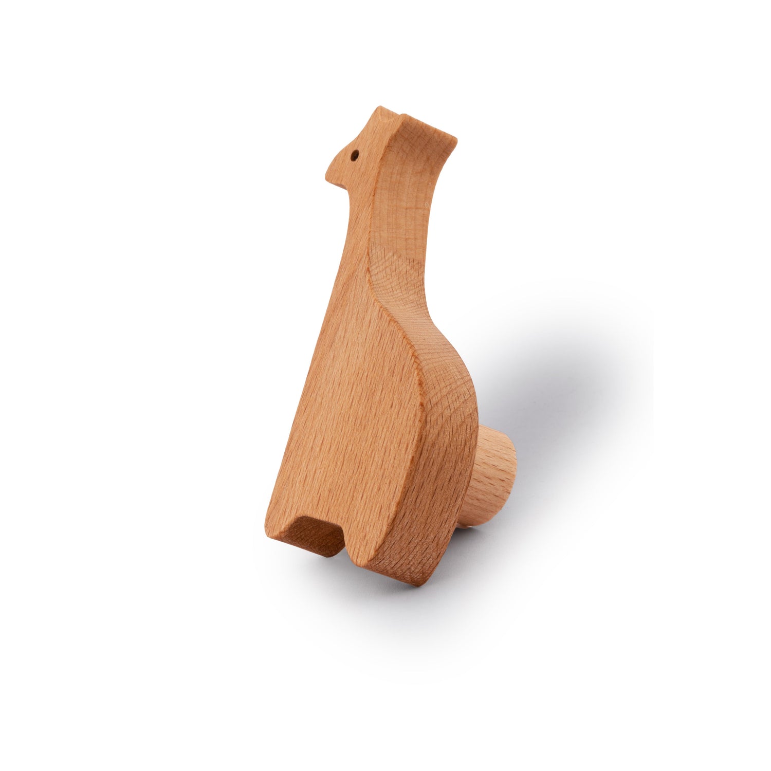 Giraffe Wooden Knob/Hook Hook 65mm / Brown / Wood - M A N T A R A