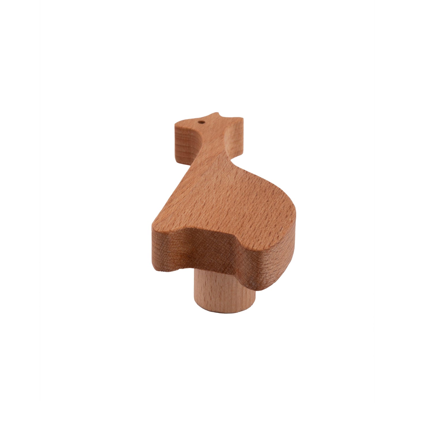 Giraffe Wooden Knob/Hook Hook 65mm / Brown / Wood - M A N T A R A