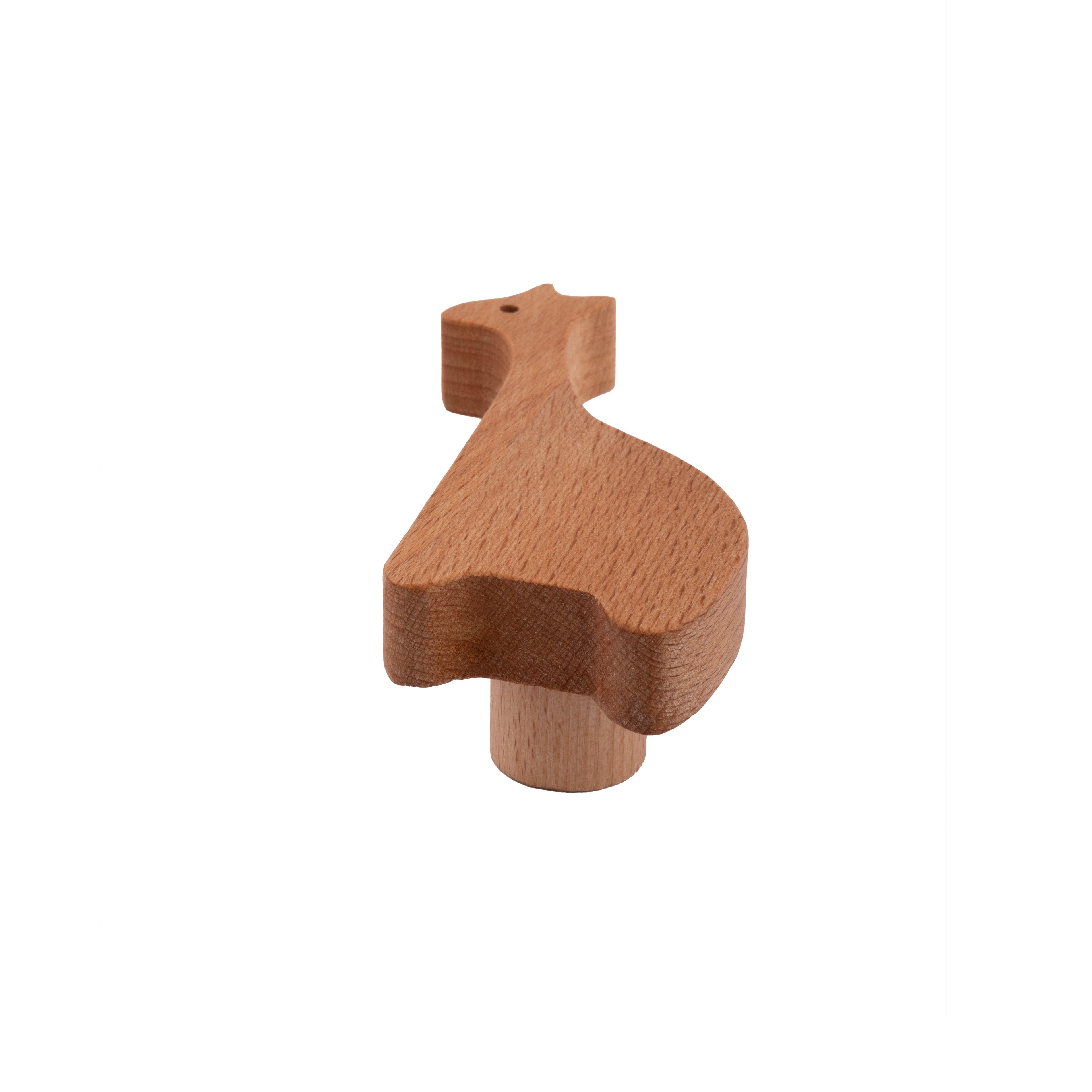 Giraffe Wooden Knob/Hook - M A N T A R A