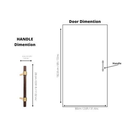 Holt Handle Handles 60mm / Brown / Wood - M A N T A R A