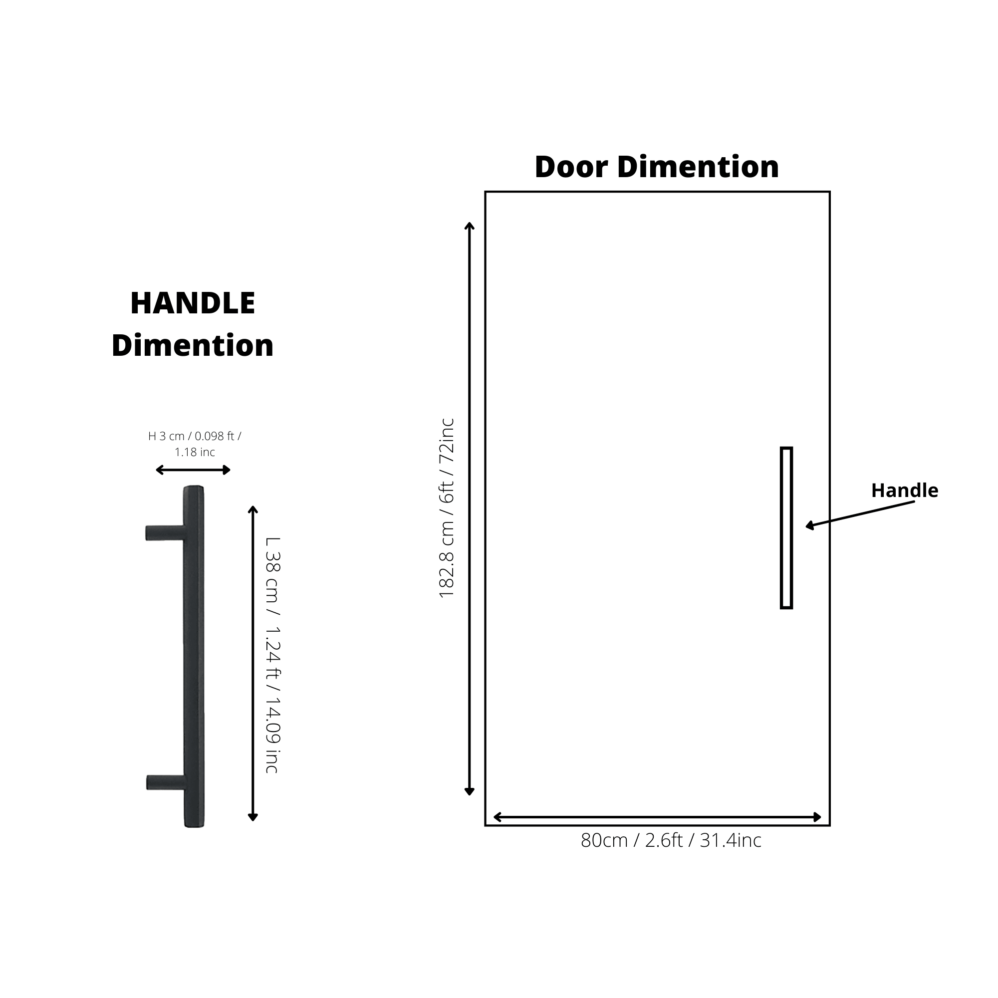 Oblivion T-bar Handle - M A N T A R A