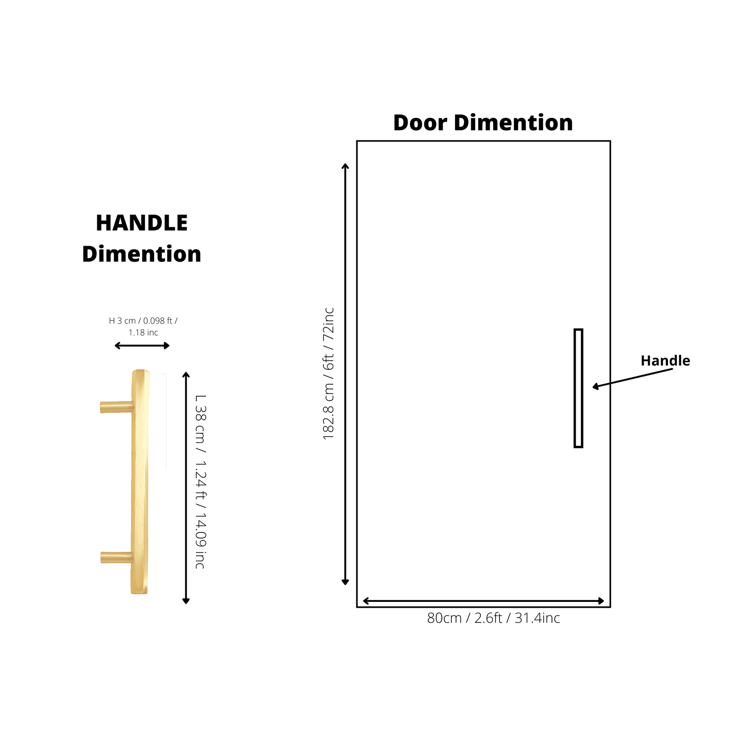 Oblivion T-bar Handle - M A N T A R A