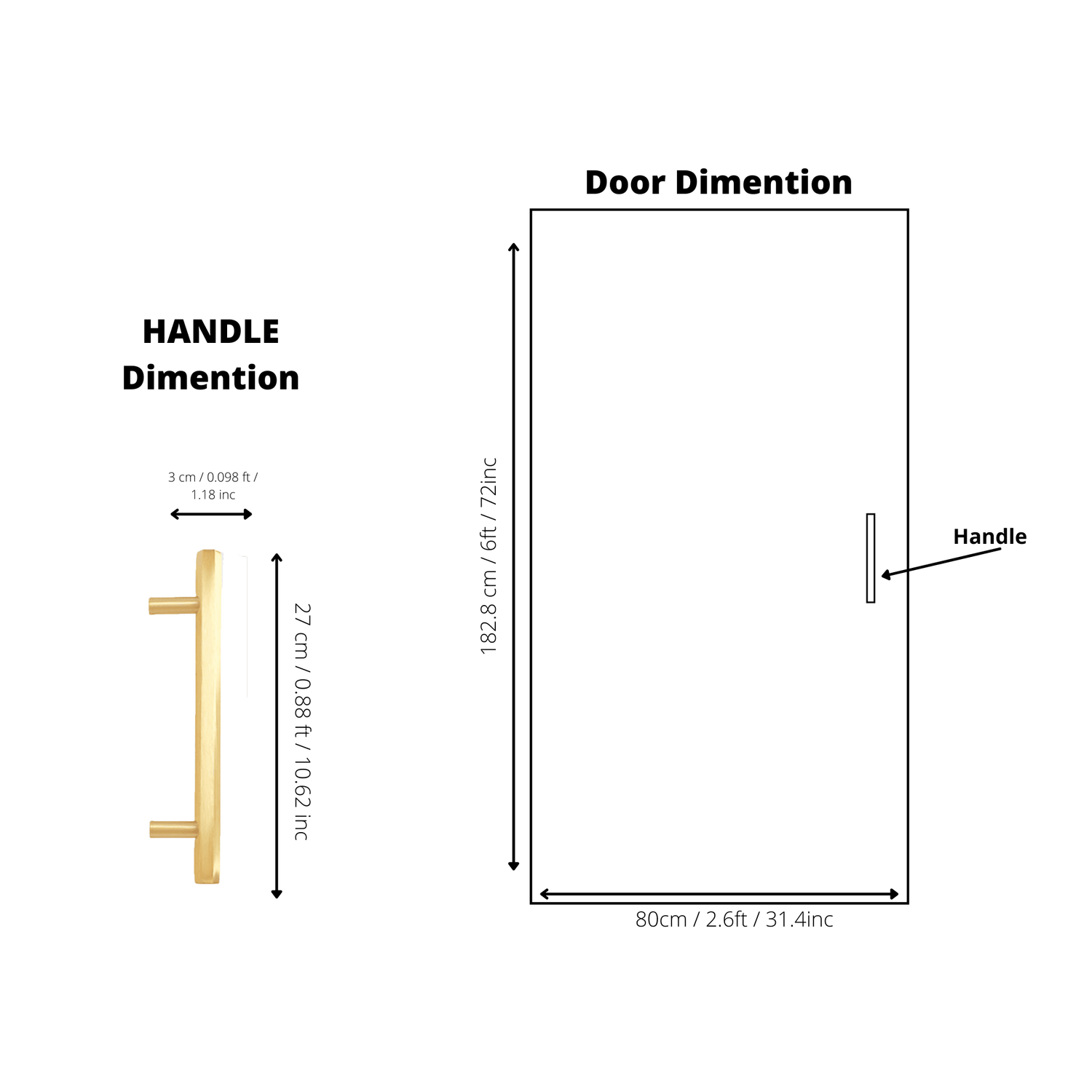 Oblivion T-bar Handle - M A N T A R A