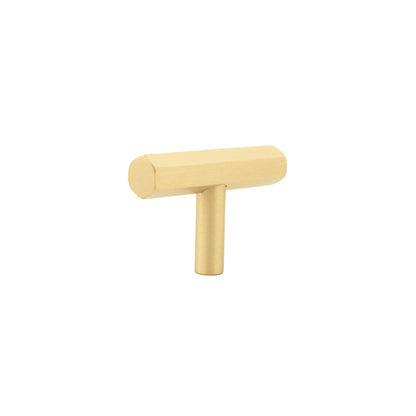 Oblivion T-bar Handle Handles 50mm / Gold / Brass - M A N T A R A