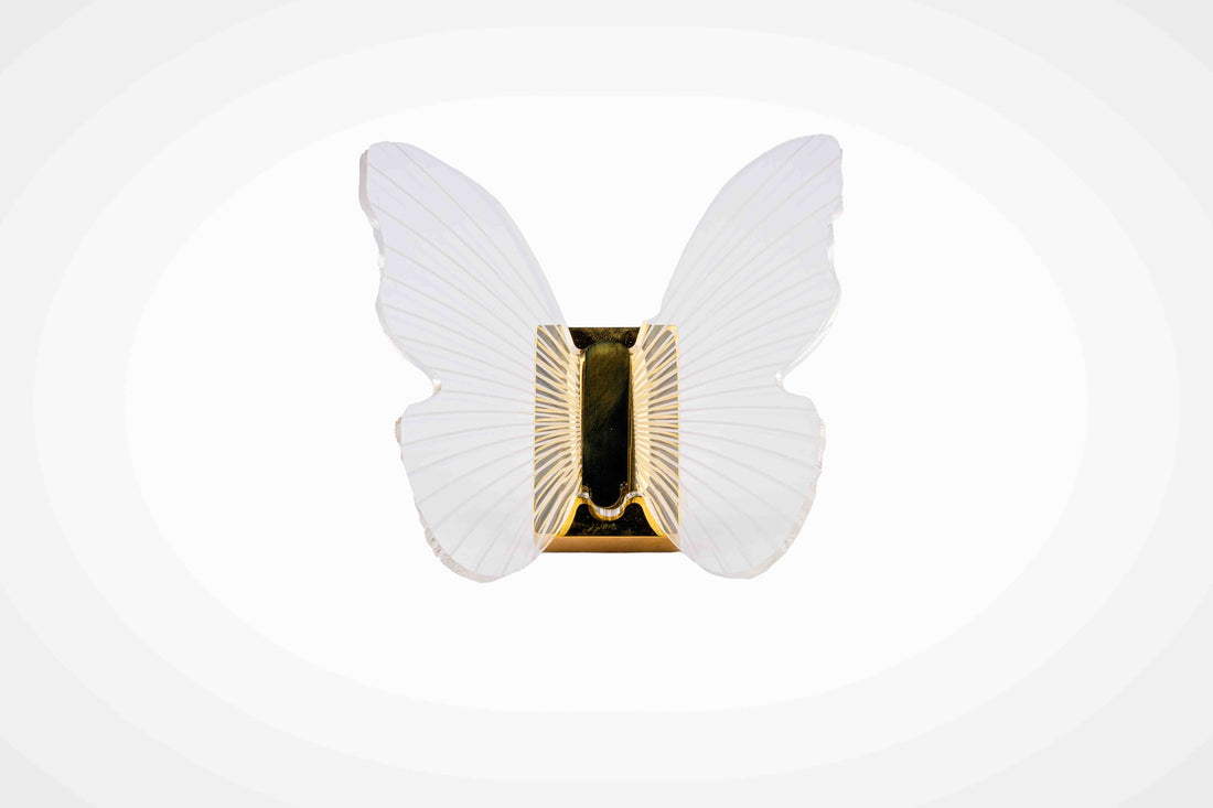 Papillon Hook White / Zinc Alloy+Acrylic / 102mm - M A N T A R A