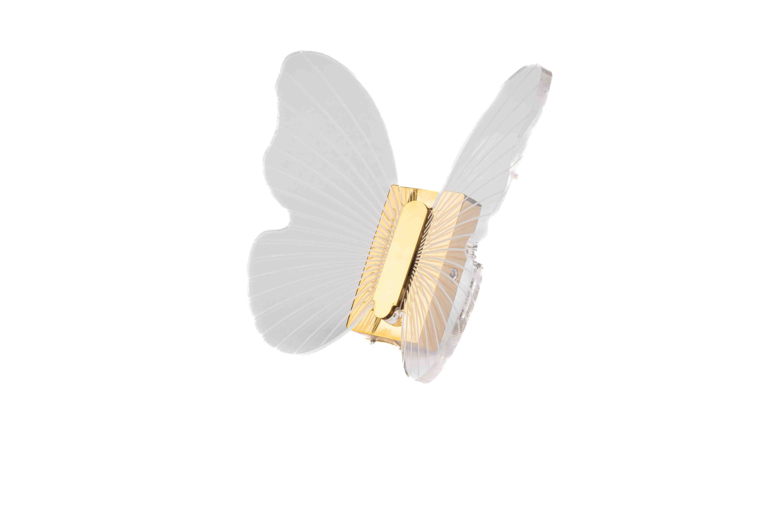 Papillon Hook White / Zinc Alloy+Acrylic / 102mm - M A N T A R A