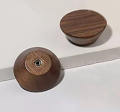 Pedestal Knob Knob 50mm / Brown / Wood - M A N T A R A