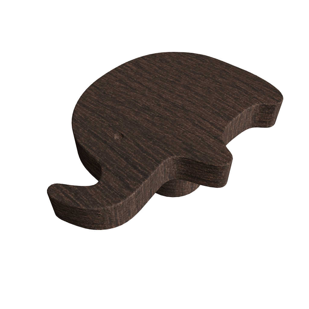 Elephant Wooden  Knob