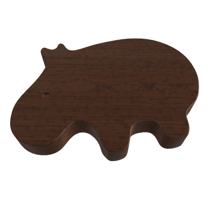 Hippo Wooden Knob/Hook