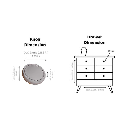 Sofia Round knob - M A N T A R A